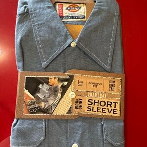 Dickies Blue Chambray Short Sleeve Work Shirt